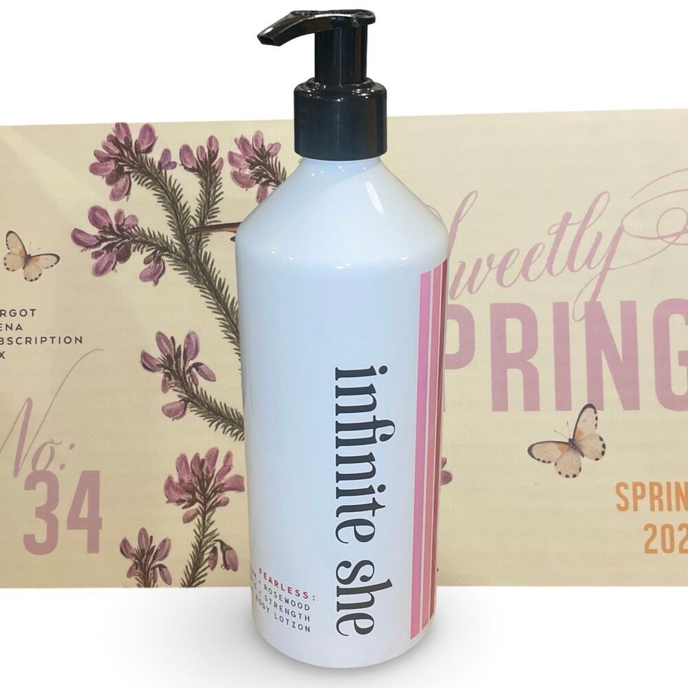 Infinite She Fearless Hydration Body Lotion Inspire NEW Margot Elena Spring 2026